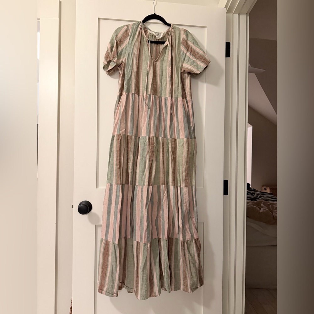 Ace & Jig Daze Dress, Striped in Soft Hues